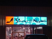 Signs installed in Metairie Louisiana for Shoe Nami ladies shoe store